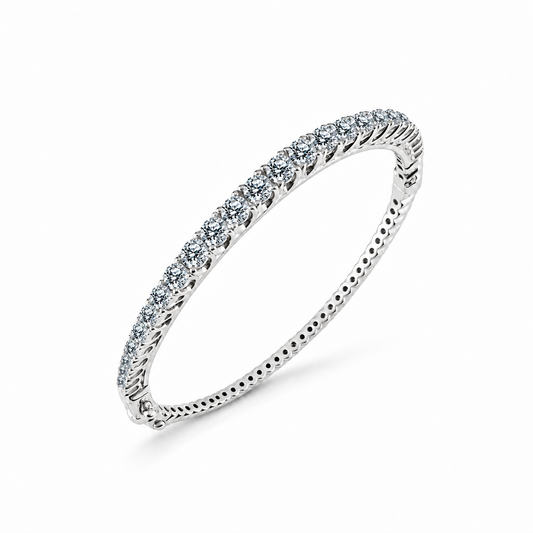 Half Brilliant Bangle