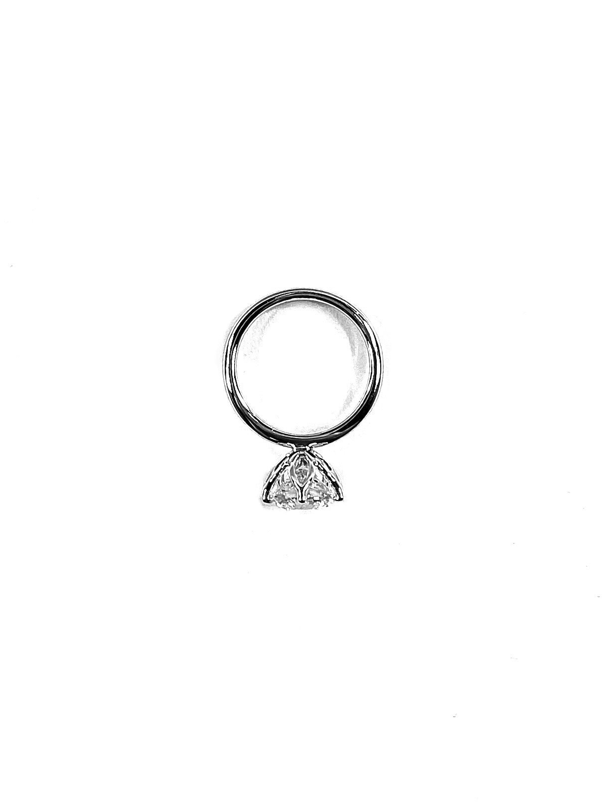 Natural Round Diamond Ring- Tulip