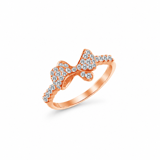 Diamond Ribbon Dress Ring