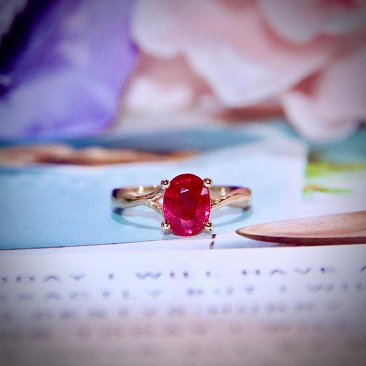 Exquisite Elegance: Exploring Ruby, Red Tourmaline, and Garnet Fancy Jewelry in 18K Gold