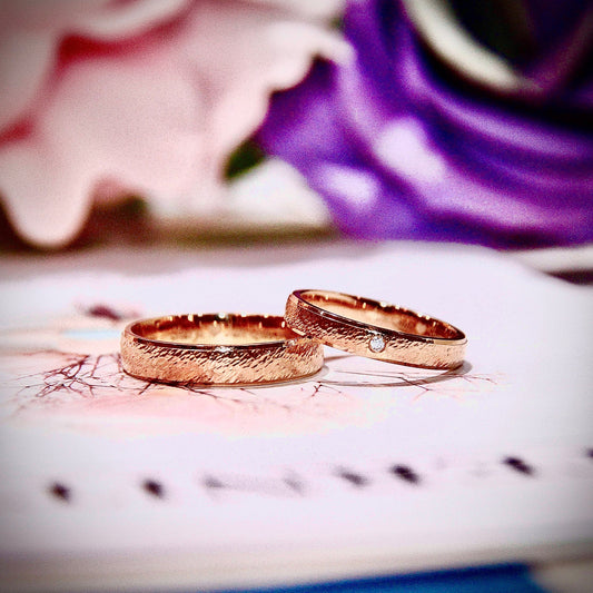 Harmonizing Love: The Exquisite World of Rose Gold Wedding Bands at eClarity