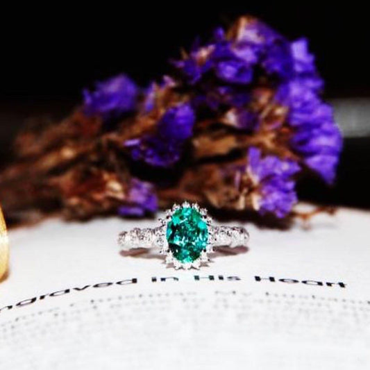 eClarity Bespoke Halo Setting Gemstone Engagement Ring Collection
