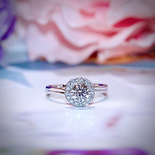 Unveiling Elegance: The Grace of Halo Engagement Rings by eClarity
