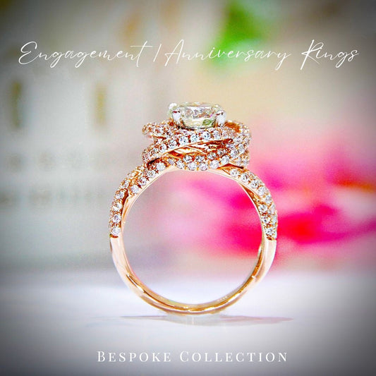 Crafting Timeless Elegance: The World of Bespoke Engagement and Anniversary Rings in 18K Gold