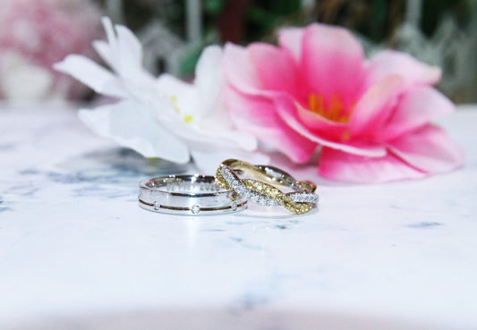 eClarity Twist Diamond Wedding Bands Collection