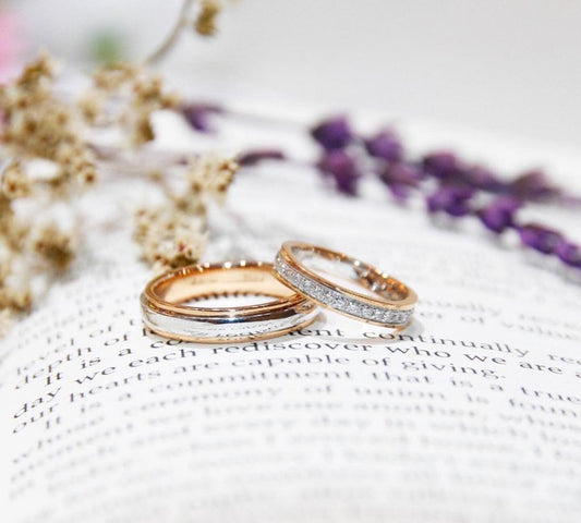 Classic Wedding Bands with Diamonds