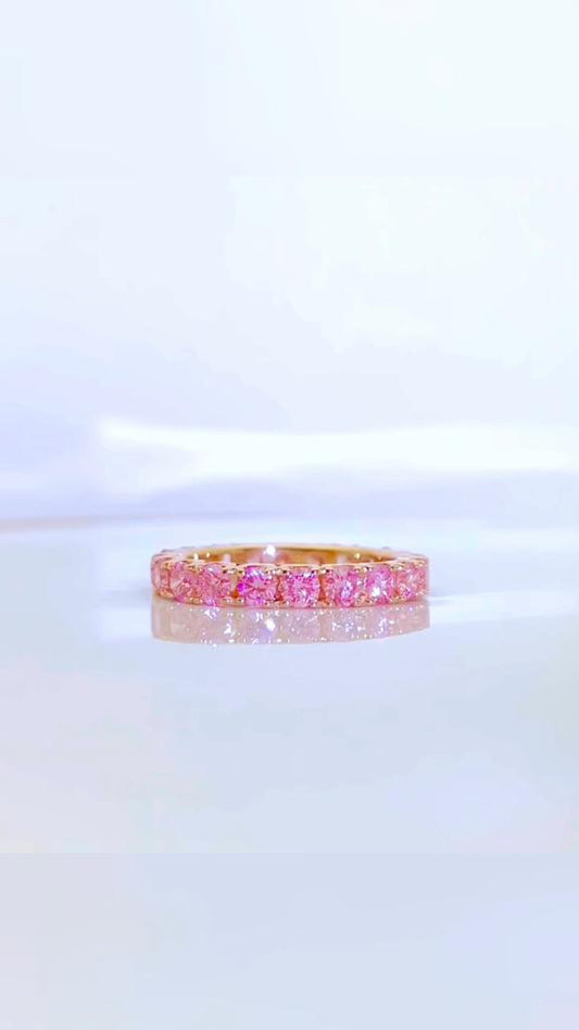 Bespoke Pink Sapphire Eternity Ring Collection