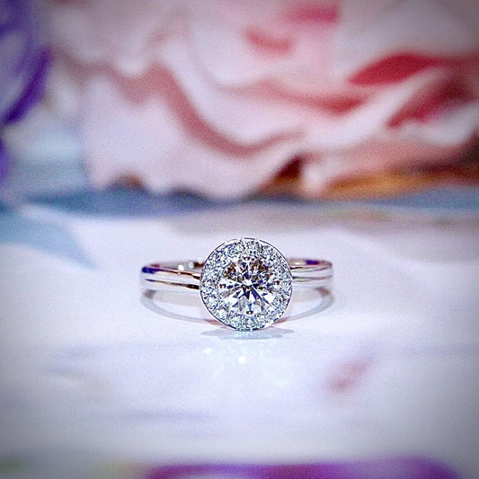 Unveiling Elegance: The Grace of Halo Engagement Rings by eClarity