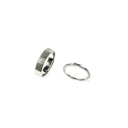 Women's Nature's Bark Texture Ring