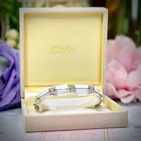 [For Rent] Majestic Princess Cut Diamond Bracelet (To Buy: $39,676)