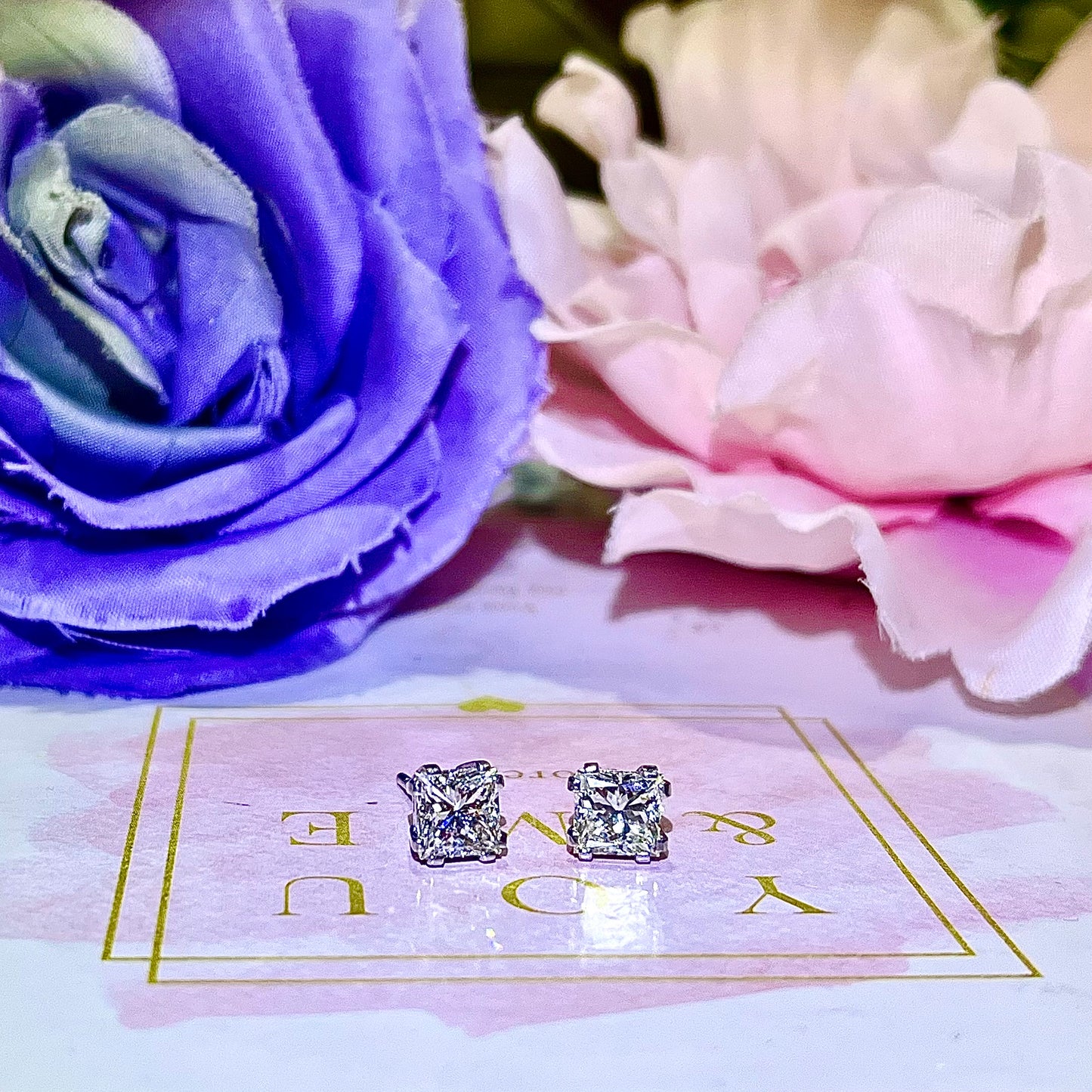 [For Rent] Regal Radiance Diamond Earrings (To Buy: $67,598)