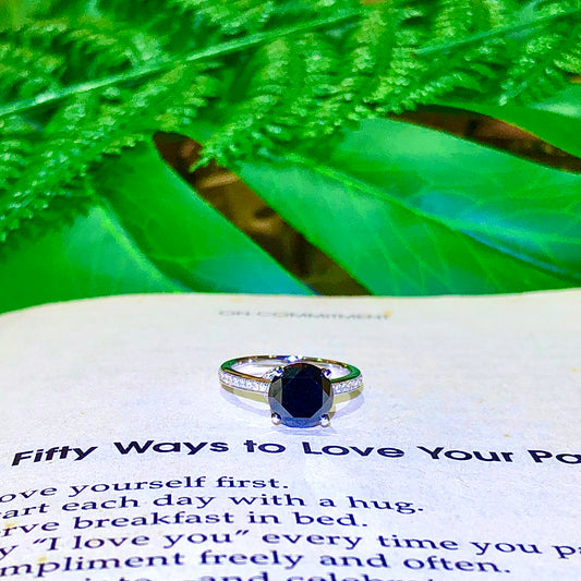[For Rent] Black Diamond Ring (To Buy: $11,212)