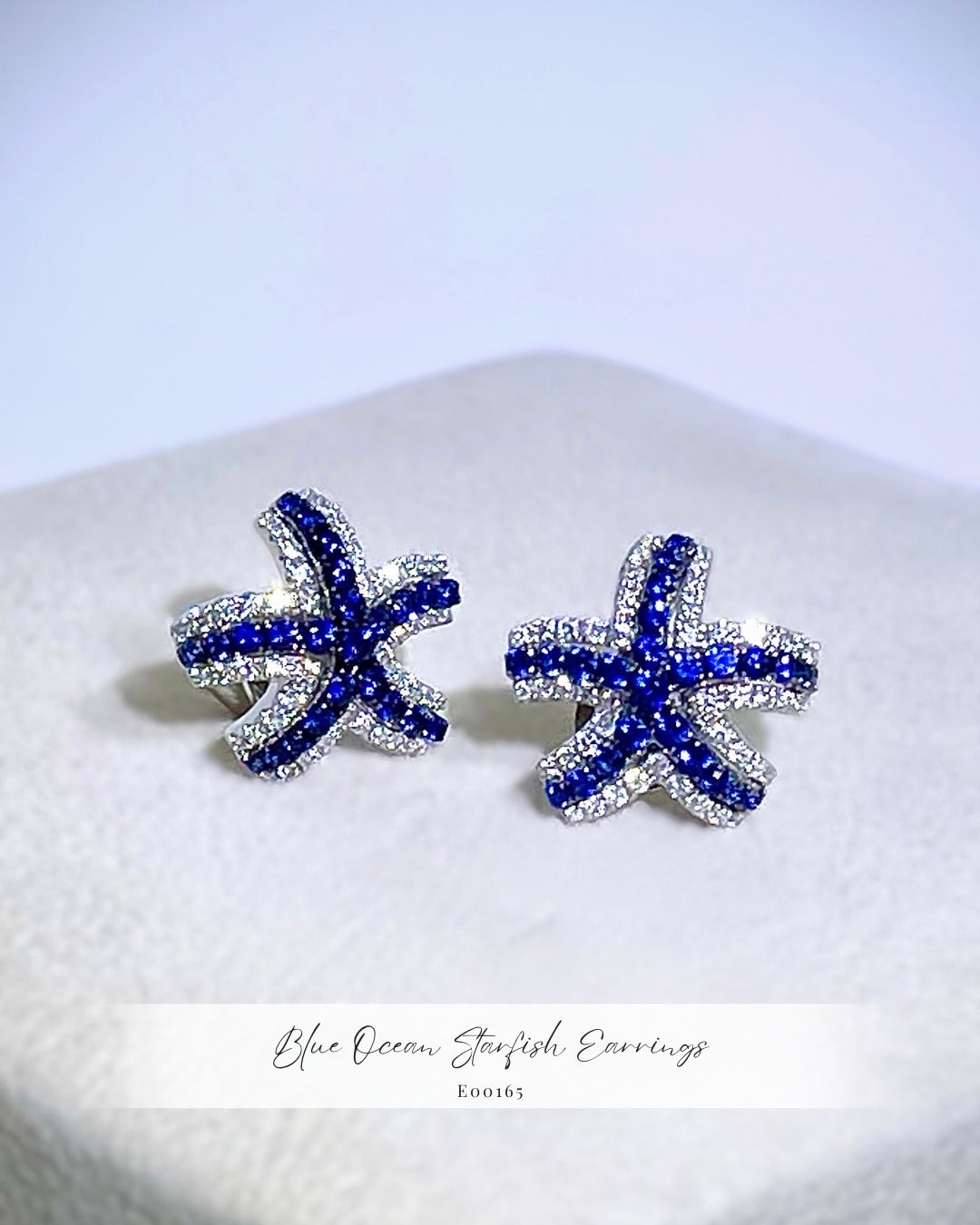 [For Rent] Blue Ocean Starfish Earrings (To Buy: $8,206)