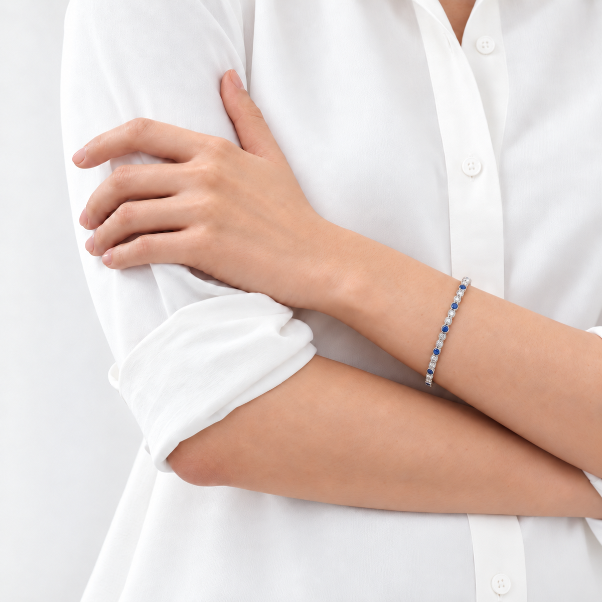 Sapphire Rhythm Bangle