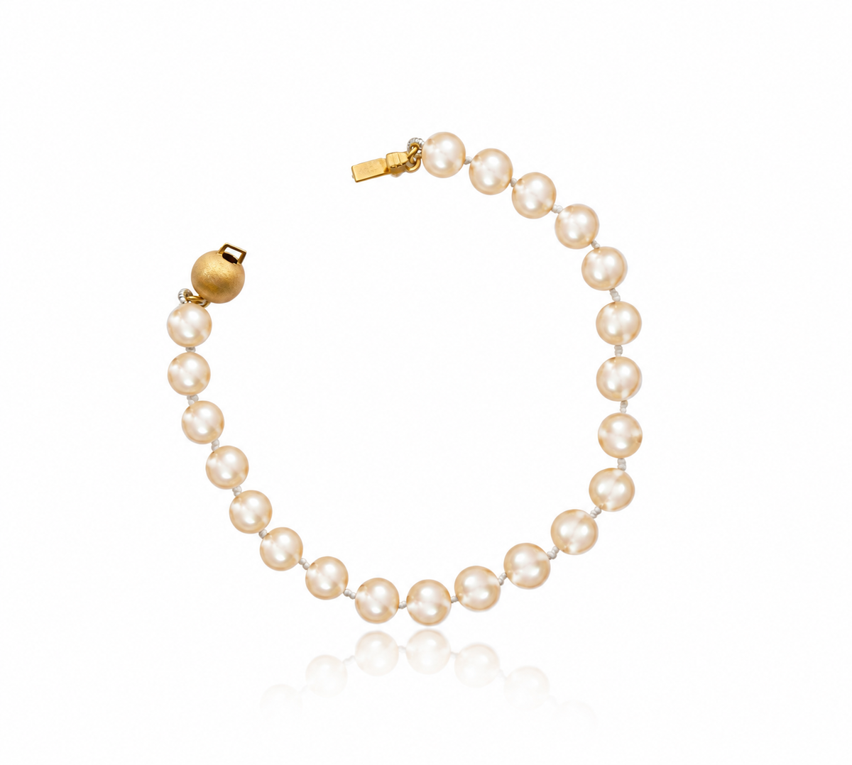 Akoya Soft Pinkish Overtone Pearl Bracelet
