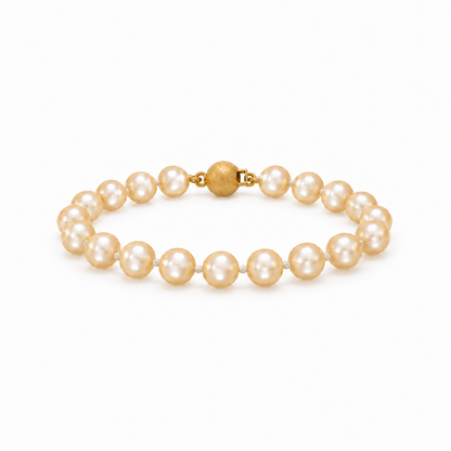 Akoya Soft Pinkish Overtone Pearl Bracelet