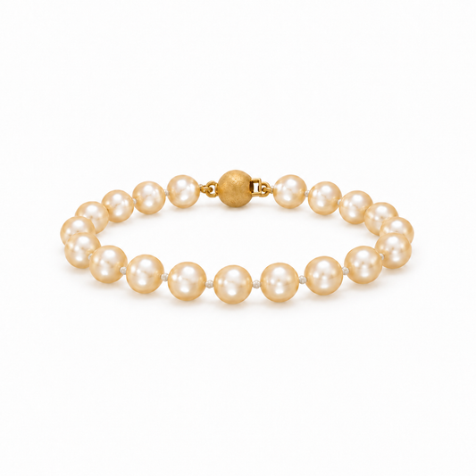 Akoya Soft Pinkish Overtone Pearl Bracelet