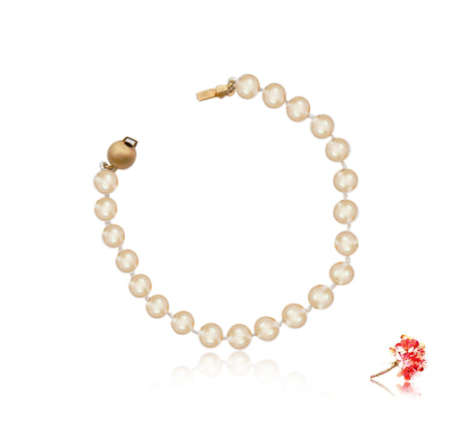 Akoya Soft Pinkish Overtone Pearl Bracelet