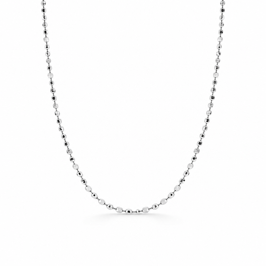 Ball Chain, 40CM in 18k White Gold
