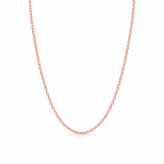 Link Chain, 45CM in 18k Gold, Rose