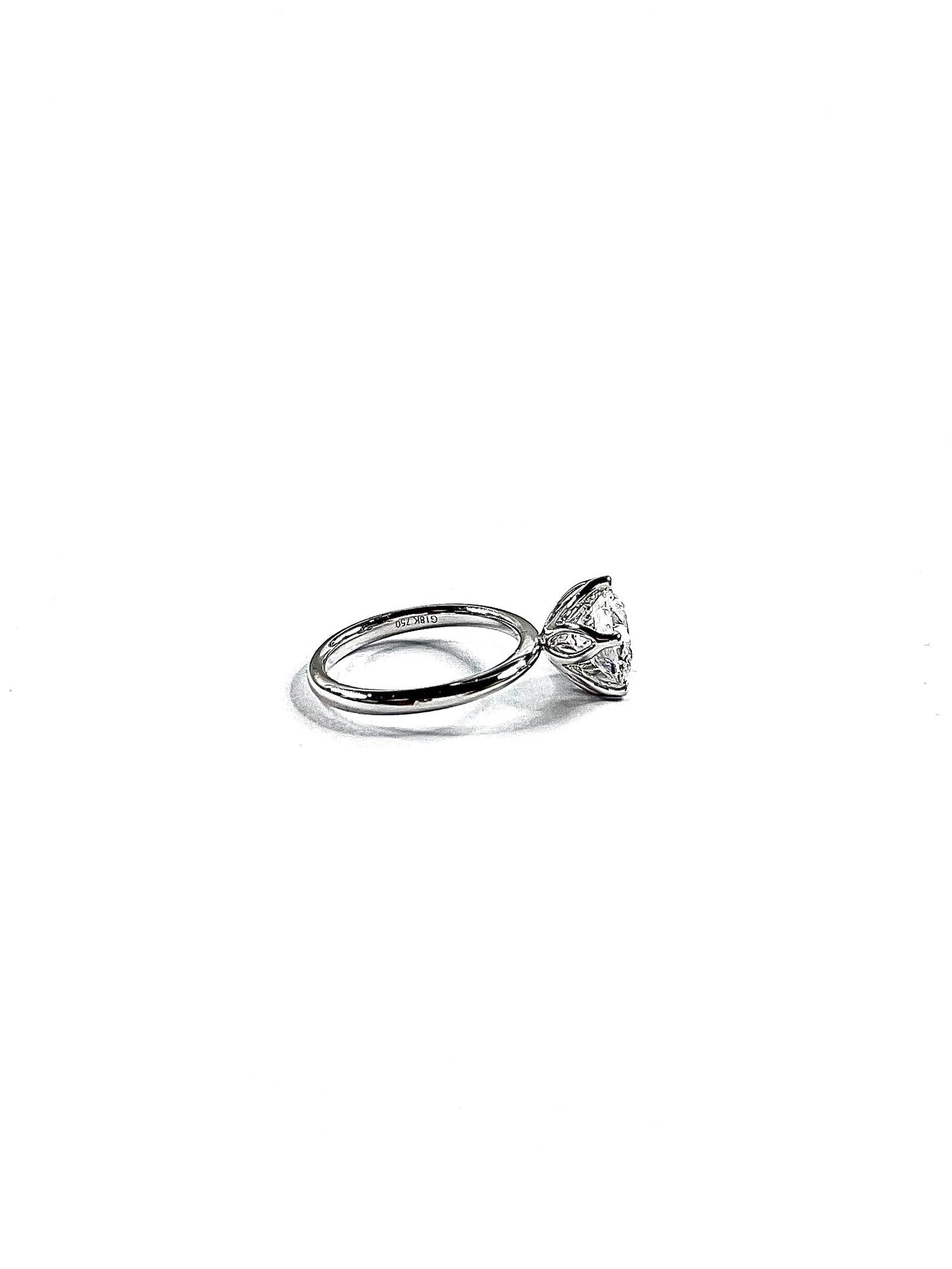 Natural Round Diamond Ring- Tulip