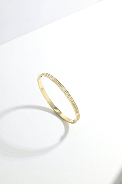 Love Me Bangle - Champagne Gold