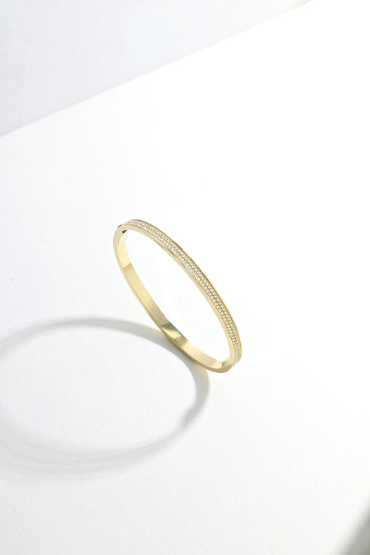 Love Me Bangle - Champagne Gold