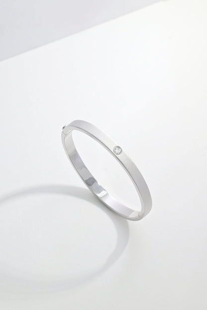 Love Me Bangle - White Gold