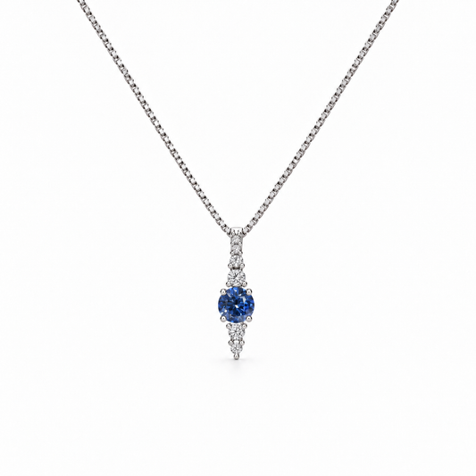 Fancy Blue Diamond Pendant