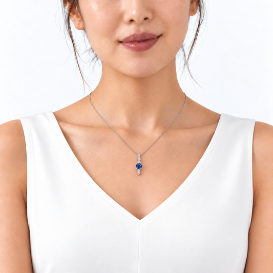 Fancy Blue Diamond Pendant