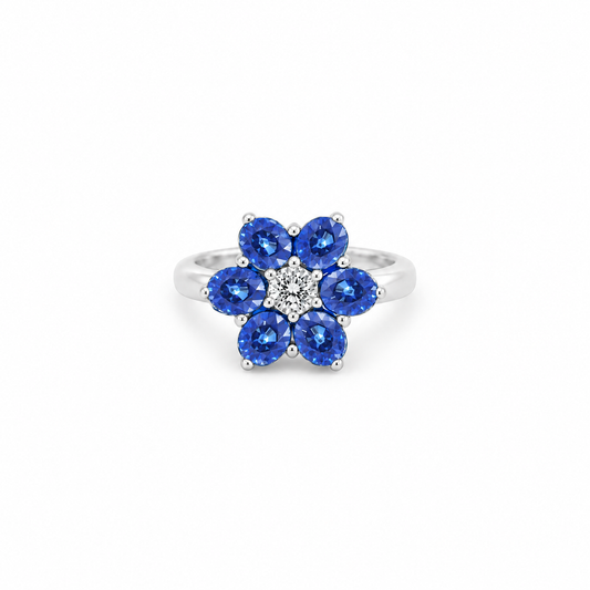 Sapphire Bloom Ring