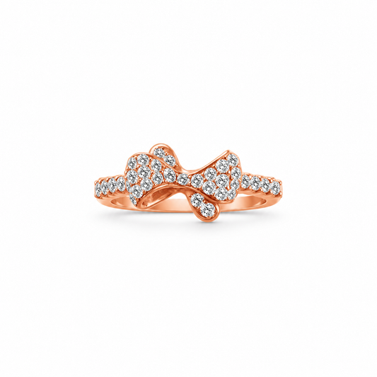 Diamond Ribbon Dress Ring