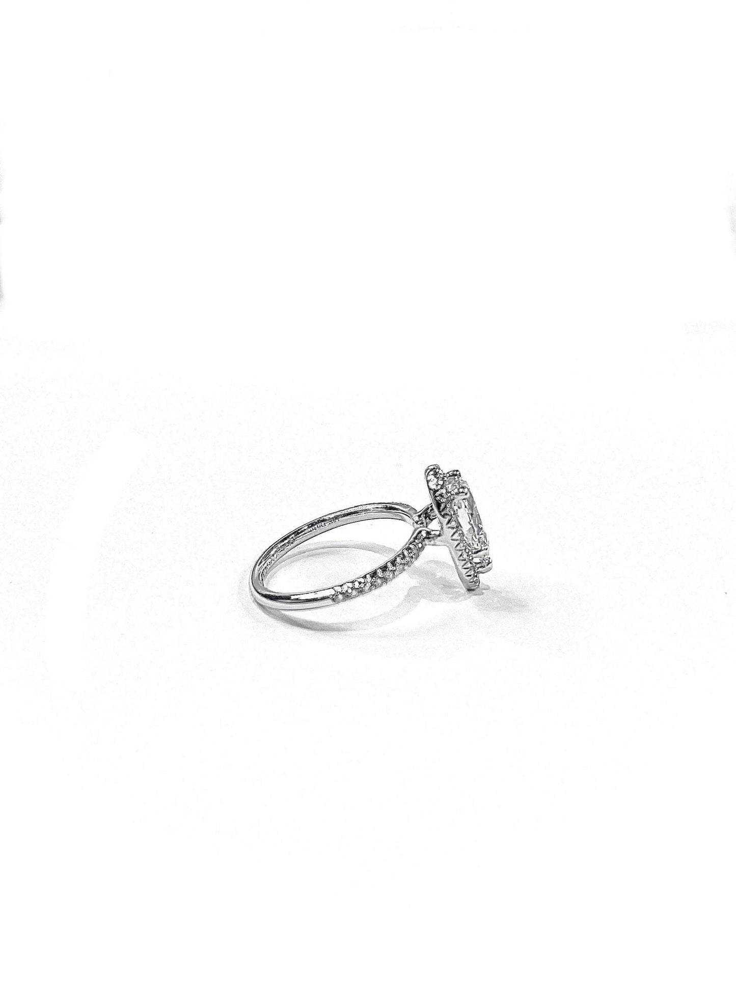 Natural Pear Diamond - Halo