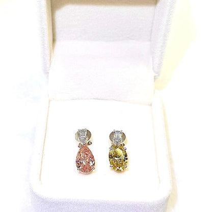 Colored Diamond Earrings